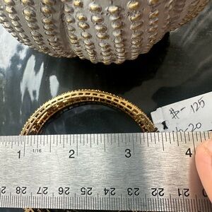 Artificial gold and diamond bracelet